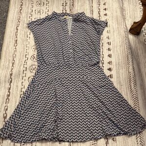 Boden Geometric Patterned Mini Dress - preppy and classic